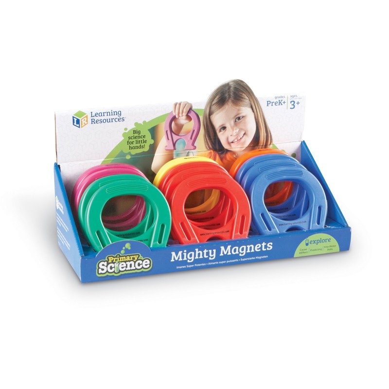 Learning Resources Horseshoe-Shaped Magnets, Set of 12