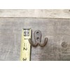Vintage 50 Rustic Double Coat Hooks Cast Iron Wall Mount