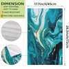 DJYQBFA Teal Blue Marble Liquid Texture Kitchen Towels Set of