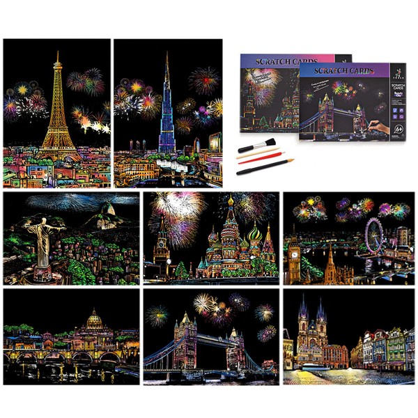 Scratch Painting & Sketch Art Paper A4 for Kids &