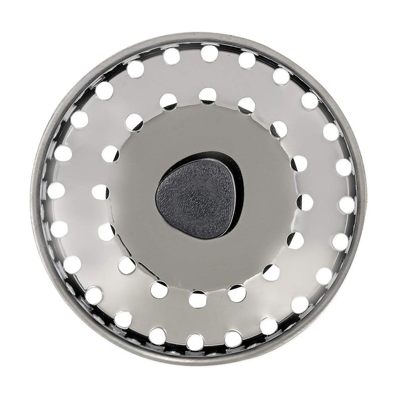 EZ-FLO Replacement Basket, Rubber Pronged Bottom, Stainless Steel, Fits 3-1/2