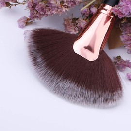 Docolor Fan Brush + Powder Brush Highlighting Blush Synthetic Hair Soft fan makeup brush
