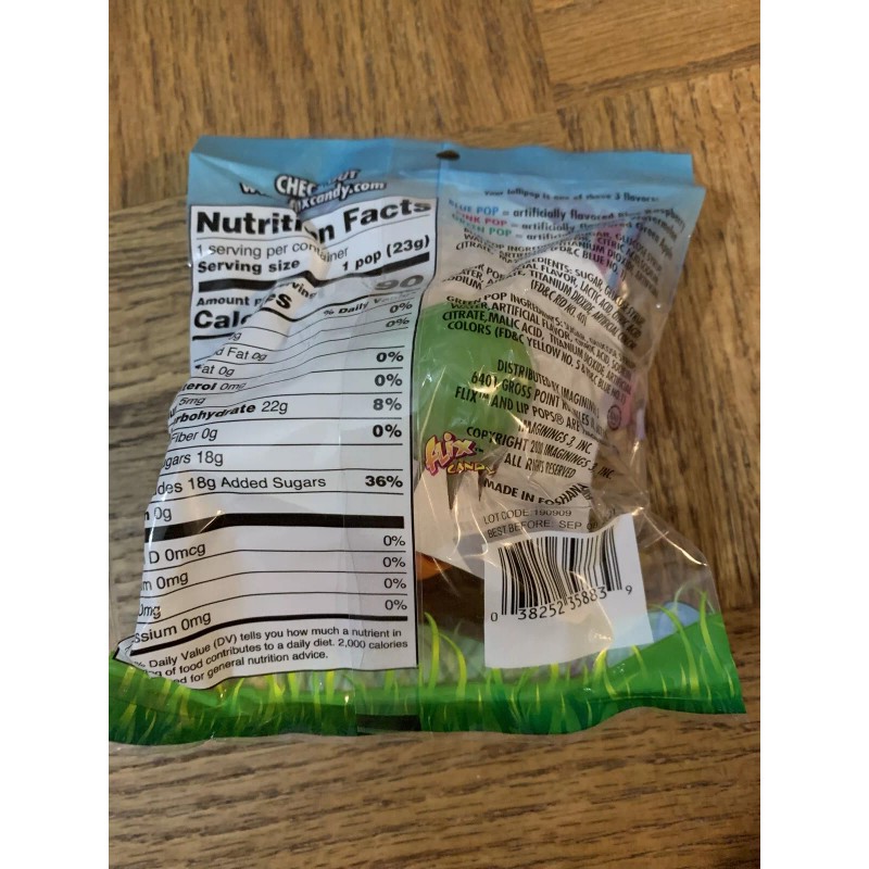 Felix Lip Pops Lollipops Blue Chicken Beak - NEW -