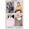 3 Packs Cotton Fake Collar Detachable Dickey Collar Blouse Half