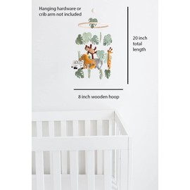 Jungle Animals Baby Mobile, Room Decor, Safari Theme Nursery, Wild Animals Decoration