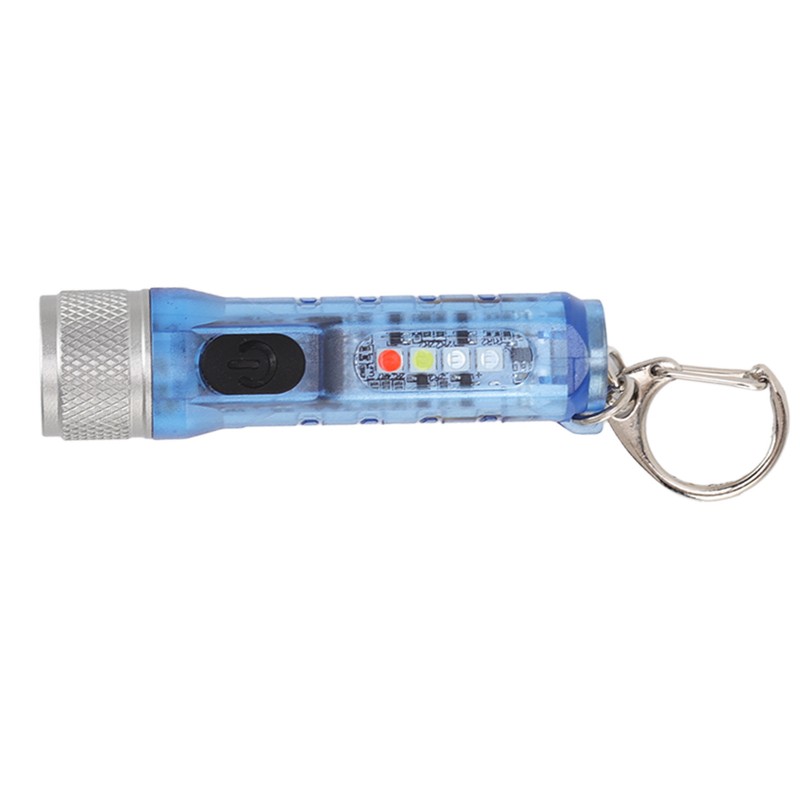 Keychain Flashlight Long Range Super Bright LED Flashlight USB Rechargeable