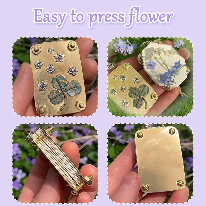 Neyeau Flower Press,Flowerpress for Adults,Practical Miniature Flower Press Set,Suitable for