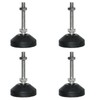Lilaly 4 Pcs M8 * 50 Metal Adjustable Leveling Feet