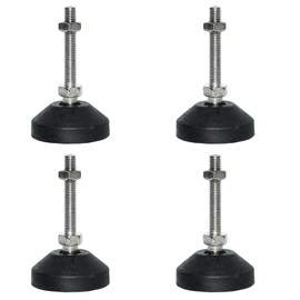 Lilaly 4 Pcs M8 * 50 Metal Adjustable Leveling Feet Heavy Duty, Table Leg Extenders, Adjustable Feet