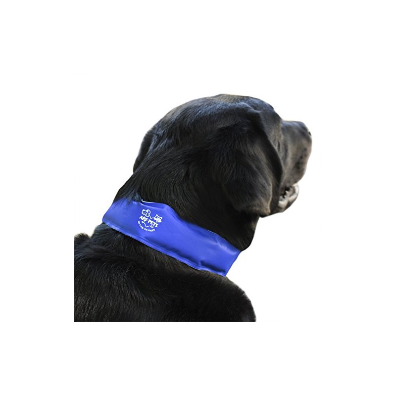 Arf Pets Dog Cooling Collar, 100% Non-Toxic Material, Relieves Heat