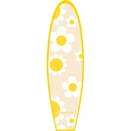 Surfboard Soks-Sticker-Bumper Sticker-Waterproof Sticker-Vinyl Sticker-Decal Sticker-Beach-Ocean-Surfing-Surf-Laptop-Water Bottle-Widows-Cars-Positive Affirmation Sticker-Sunshine Daisy