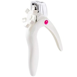 1PCS Acrylic Nail Clipper Stainless Steel Nail Tip Cutter Gel False Nail Trimmer Adjustable Nail Cuticle Edge Trimmer Nail Art Manicure Tools （White）