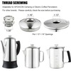 APOXCON Coffee Percolator Heat Resistant Tempered Borosilicate Glass Knob Replacement,