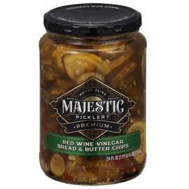Generic Mt. Olive Majestic Pickles 2pk (24 FL oz, Red Wine Vinegar Bread & Butter Chips)