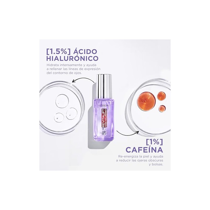 LOreal Paris Kit Sérum Rostro, Sérum Ojos y Crema Revitalift