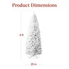 Best Choice Products Pre-Lit White Pencil Christmas Tree, 6ft Slim