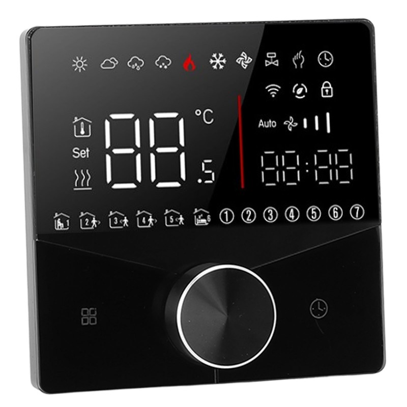 Smart Digital Thermostat LCD Color Display Precise Control Intelligent Temperature