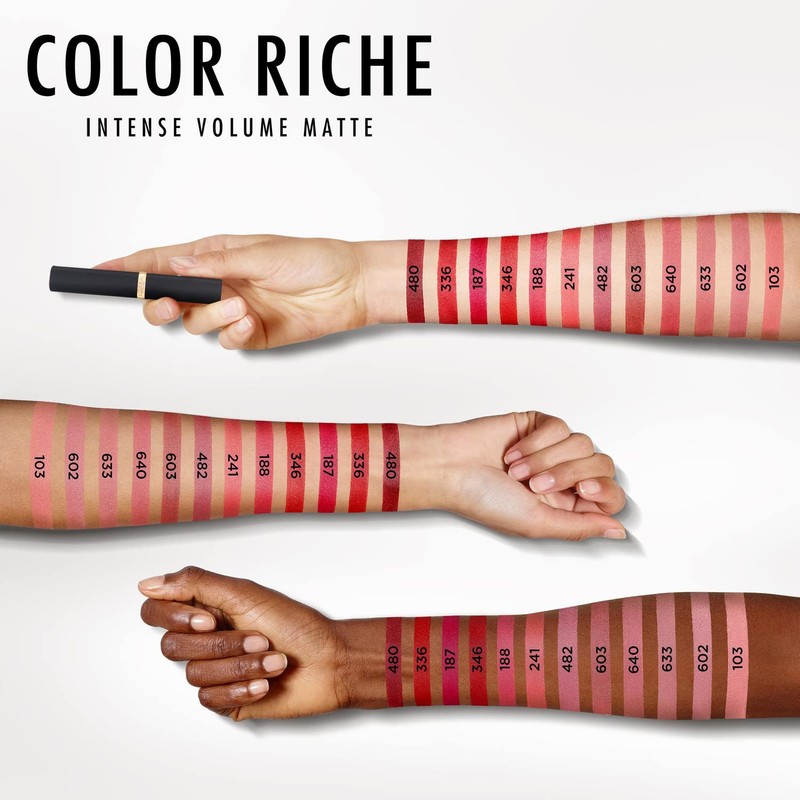 L'Oréal Paris Lipstick for a powdery matte finish and 16
