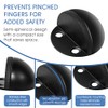 Topes de puerta autoadhesivos, protector de pared de acero inoxidable,