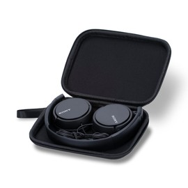 Ginsco Headphone Case Compatible with Sony MDR-ZX110 MDR-ZX110AP MDR-ZX310AP, Compact Ultra-Thin Carrying Case Exclusive Hard Shell Headphone Case for Travel Daily Use