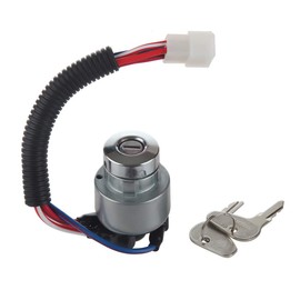 LARBI TC020-31820 Kubota Ignition Starter Switch With 3 Position 5 Termials 2 Keys for Kubota Tractor,B2150,M6800,M4900,BX2200,B1700E,13750,KX91-3,14150,13010, L2800F,L4400F,MX5000F