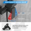 Taplong Matte Black Handheld Shower Head Set, Wall Mount Hand