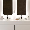 YIMAI Tempered Glass Vessel Sink Bathroom, 20.8"x13.7" Oval Clear Above