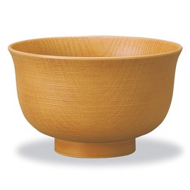 Mitani M16565-4 Yamanaka Lacquer Soup Bowl, Brown, 4.3 inches (11 cm), Yamanaka Paint, Natural Range Feathered Keyhole Soup Bowl