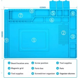 Unbranded Phone Repair Silicone Pad Insulation Magnetic Mat Soldering iron Watch laptop HB