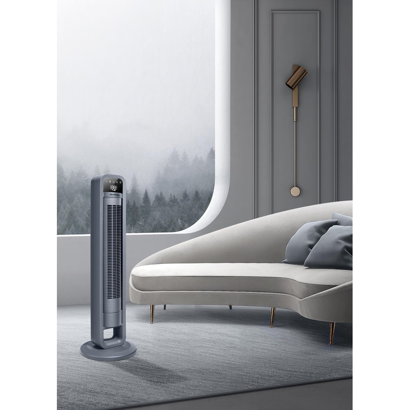 OmniBreeze Digital Electric Tower Fan, Inner Oscillation with Remote Control,