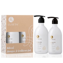 Luseta Marula Oil Shampoo & Conditioner Set, for Fine and Dry Hair, 2 x 16.9 Oz
