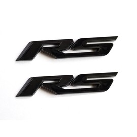 Yoaoo 2Pack OEM Black Rs Decal Emblem Badges 3D Metal Compatible with Zl1 1LE Series Matte Black