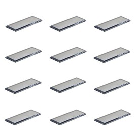 Mirart Pull Handle, Self Stick Acrylic Mirror Finger Glide Beveled Knob (12 Pack)