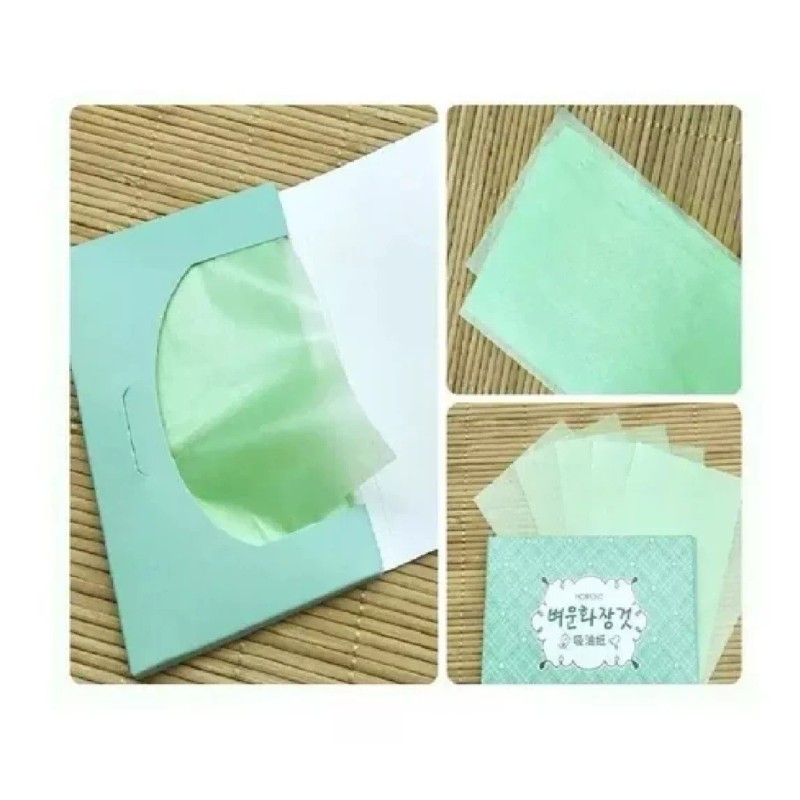 KFMX Set 6 Sobres Papel Arroz Facial Absorbente Blotting Paper