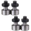 Lheng CF12/KR30 Steel Cam Follower Bolt-type Needle Roller Bearing 4Pcs
