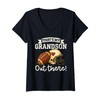 Womens That's My Grandson Out There Funny Football Grandpa Grandma
