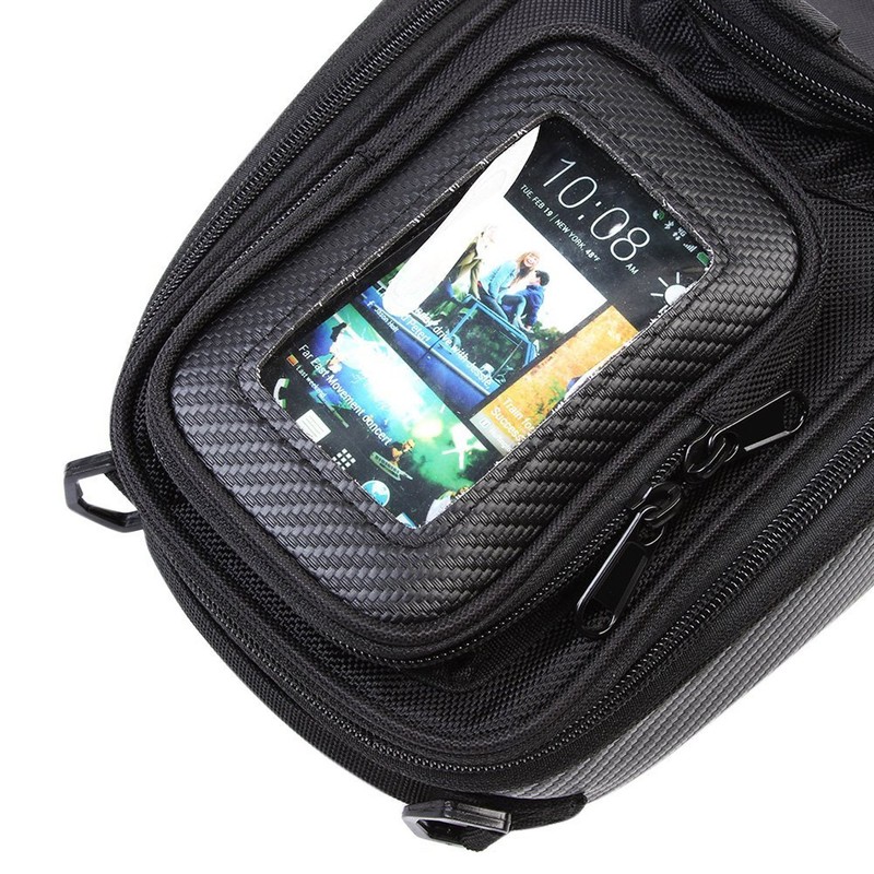 Ranzek Motorcycle Large Capacity Tank Bag with Strong Magnetic Black