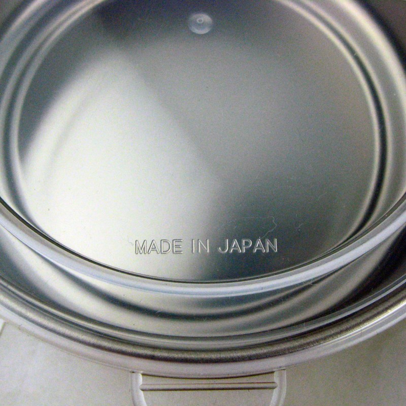 Nagao Storage Container, 4.7 inches (12 cm), Round, Stainless Steel,