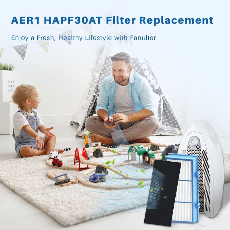 Fanulter 12 Pack AER1 HAPF30AT Filter Compatible with HAPF300AH-U4R and