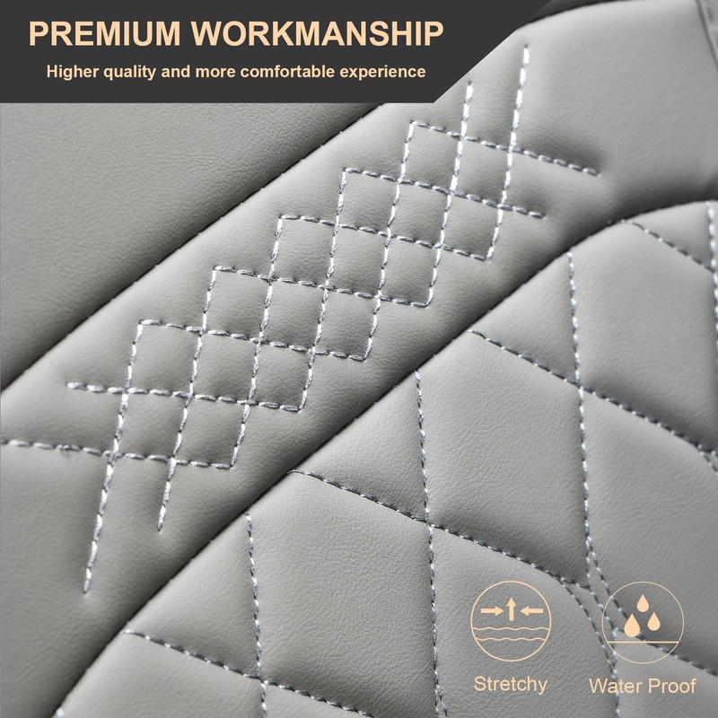 Joy Forserve Front Car Seat Covers for Land Rover,Leather Waterproof