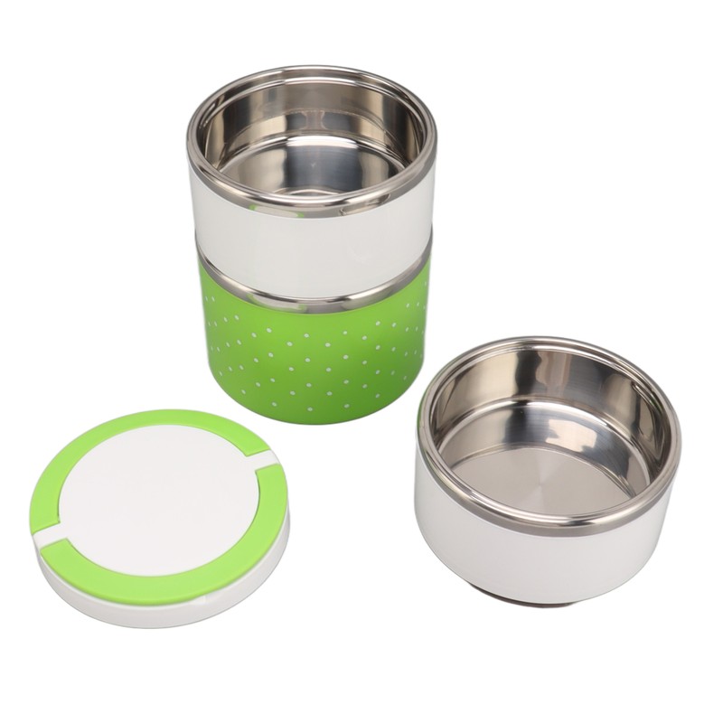 Stackable Stainless Steel Thermal Lunch Container Leakage Proof Retain Freshness