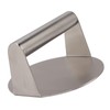 Stainless Steel Burger Press Professional Manual Adjustable Prevents Stick Grill