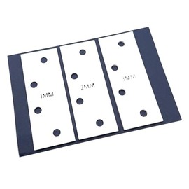 Door Hinge Shims (Set of 3) Hinge Spacer For Interior and Exterior Door Alignment - for 3.5", 4" and 4.5" Standard Hinges (Combo 1EA 1mm, 2mm, 3mm, White, 4.5-inch)