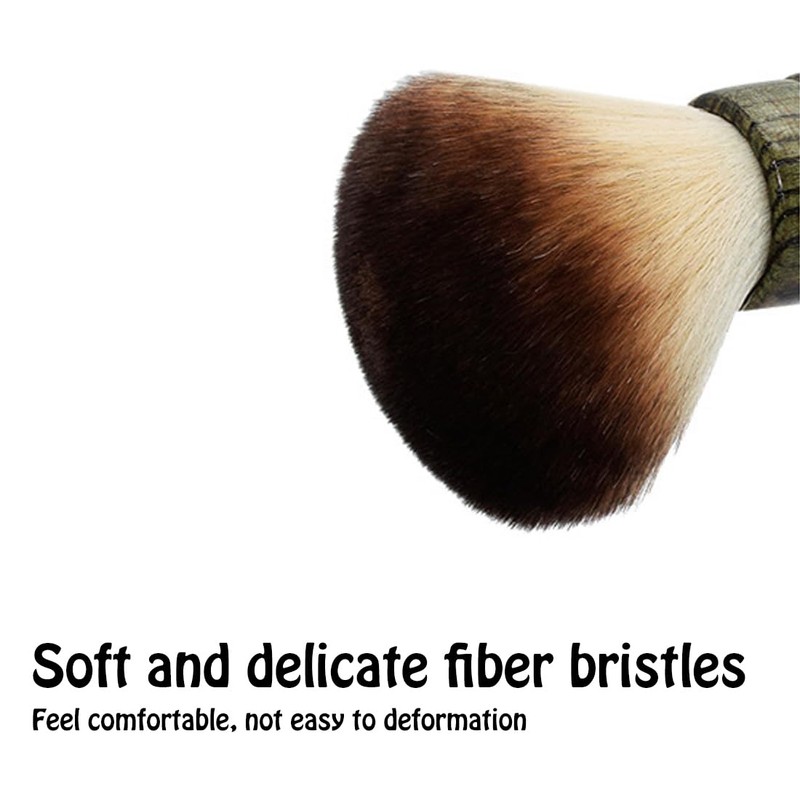 UTSLIVE Hair Cutting Neck Duster Brush with wood handle
