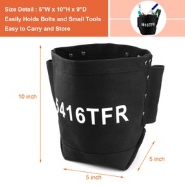 Flame Resistant Canvas Bag Tool Pouch Fit for 5416TFR, Replacement Probe Tip, Small Tool Bag for Bolts Storage