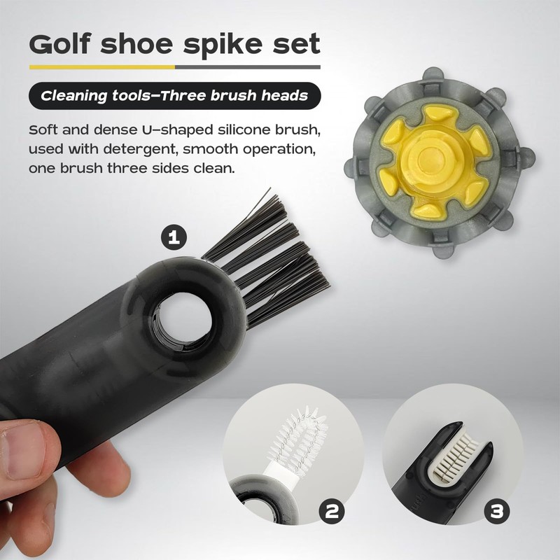 YYMT 12 PCS Golf Shoe Spikes, TPU Replacement Cleats with