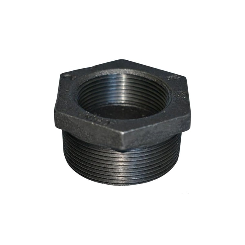 PlumberStop - 2-1/2 X 2 BLACK HEX BUSHING, Black Iron