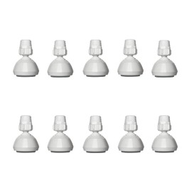 Siroflex Fixed Shower Head, White, Pack of 10, 2760/10, Robust Polypropylene, Without Exposed Metal Parts, Universal Connection 1/2 Inch, Wide Jet, for Frequent Use, Made in Italy