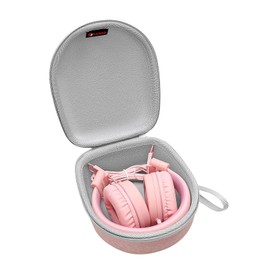 XANAD Case for Noot Products K11/Elecder i37/POWMEE M1/POWMEE M2/Mpow CH8/iRAG J01/noot Products K22/NIVAVA K8/noot Products K33/iClever/Sonitum Kids Headphones(Only Case)-Pink