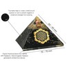 Large Orgone Pyramid | Black Tourmaline Pyramid Crystal | Lotus